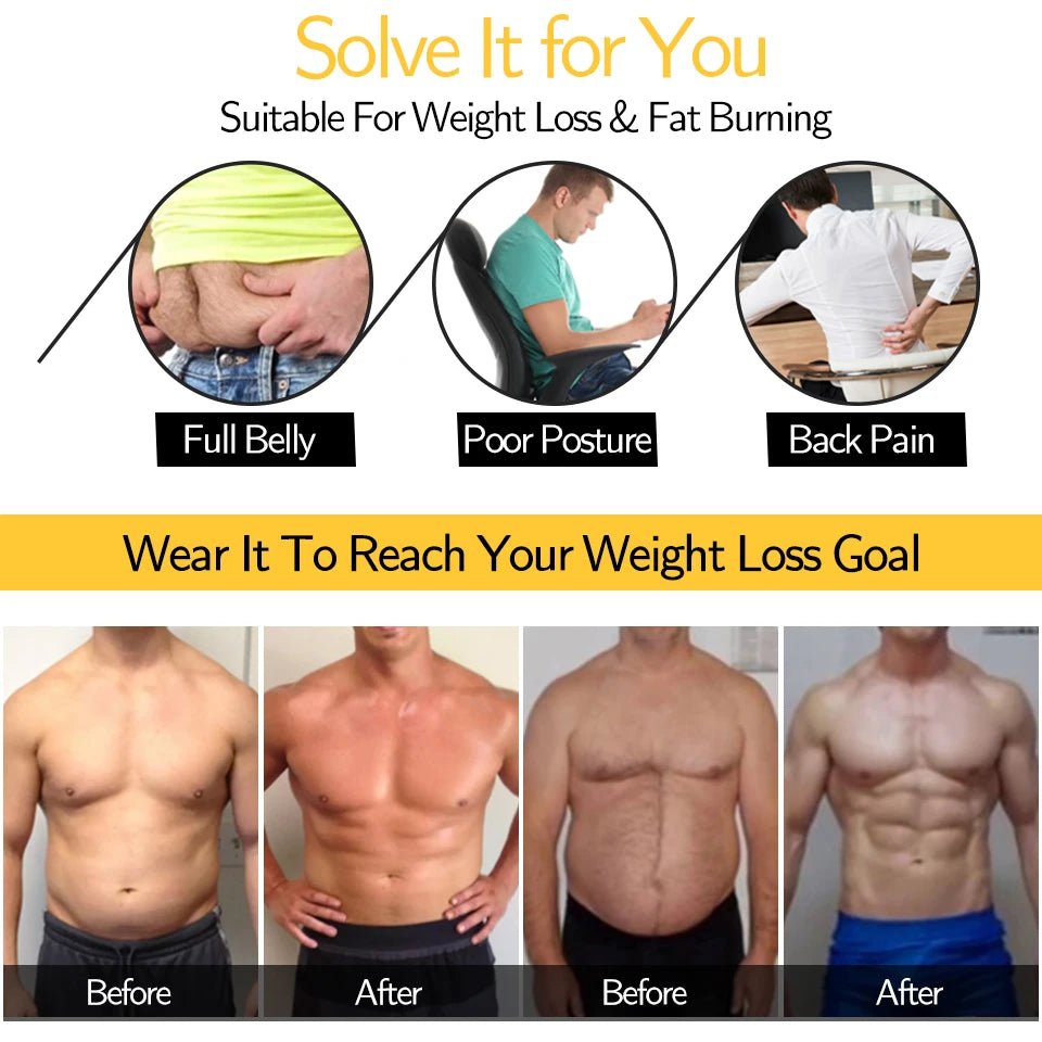 Men Sauna Sweat Vest - Fat Burner - EdBryShaan