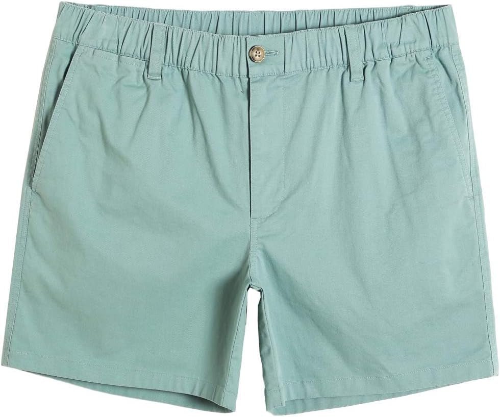 Men'S Classic - Fit 5.5" Cotton Casual Shorts Elastic Waistband with Multi - Pocket Daily Wear Walking Summer Outfit - EdBryShaan