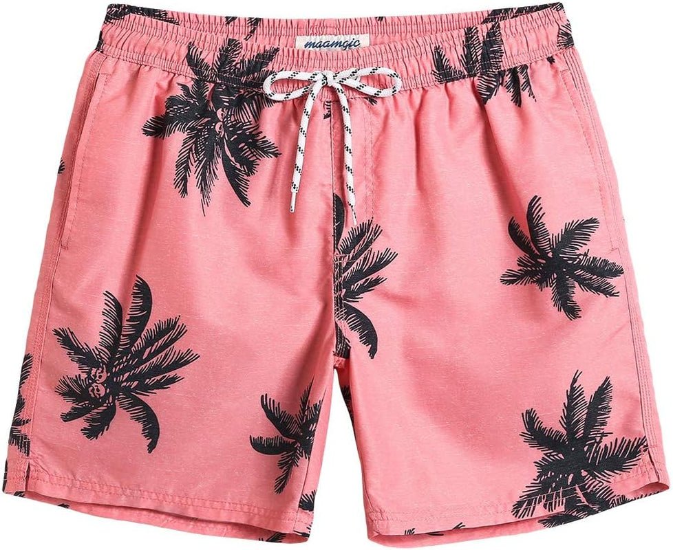 Mens Slim Fit Swim Shorts Swim Trunks 7 Inch Quick Dry Mens Bathing Suits with Mesh Lining - EdBryShaan