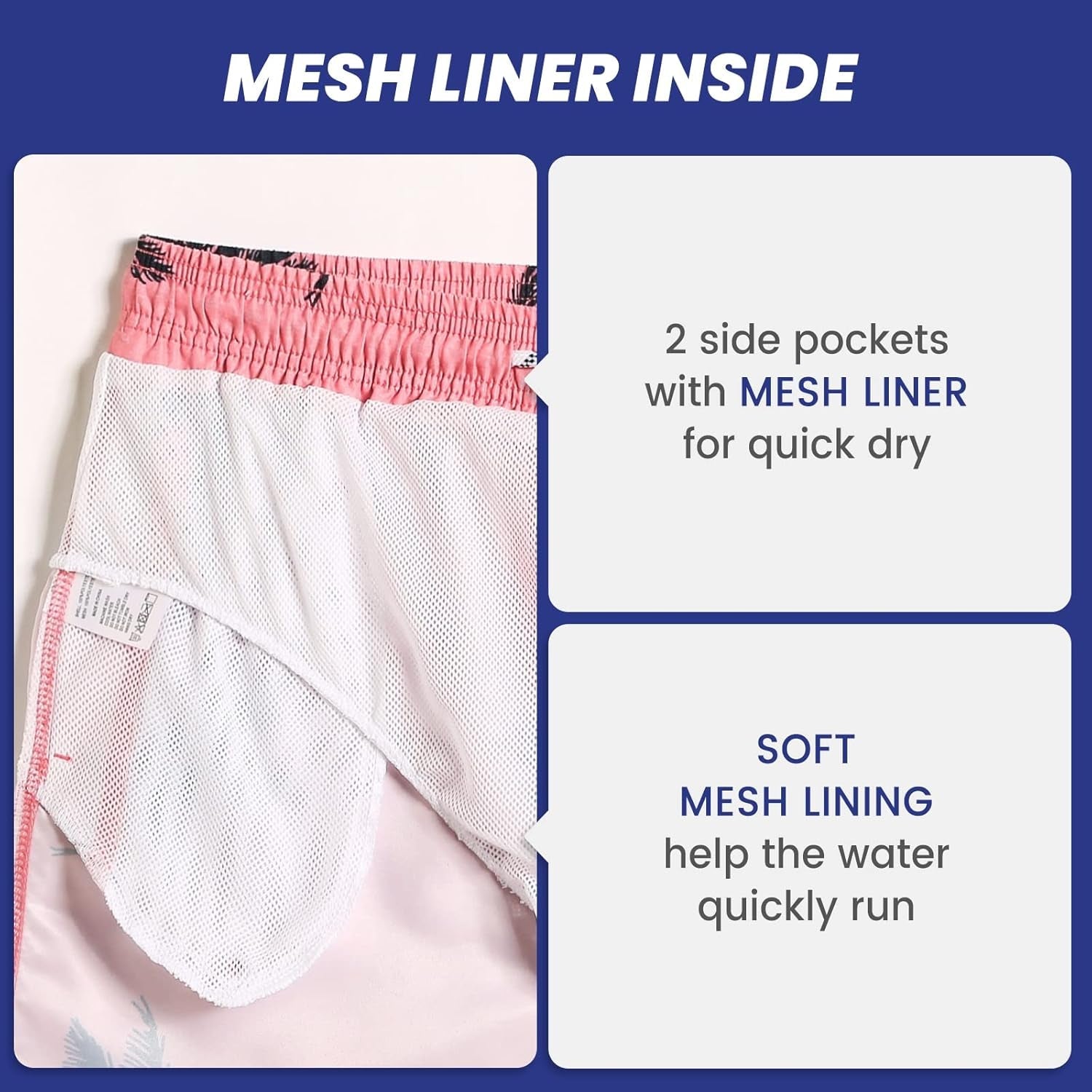 Mens Slim Fit Swim Shorts Swim Trunks 7 Inch Quick Dry Mens Bathing Suits with Mesh Lining - EdBryShaan