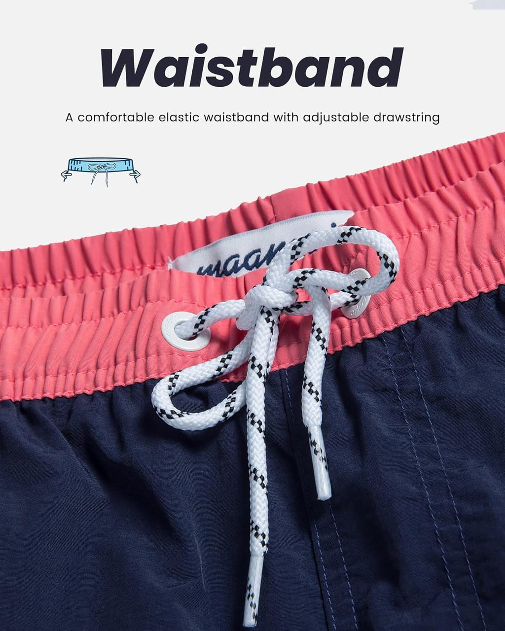 Mens Swim Trunks Quick Dry Swim Shorts with Mesh Lining Funny Swimwear Bathing Suits 7Inch - EdBryShaan