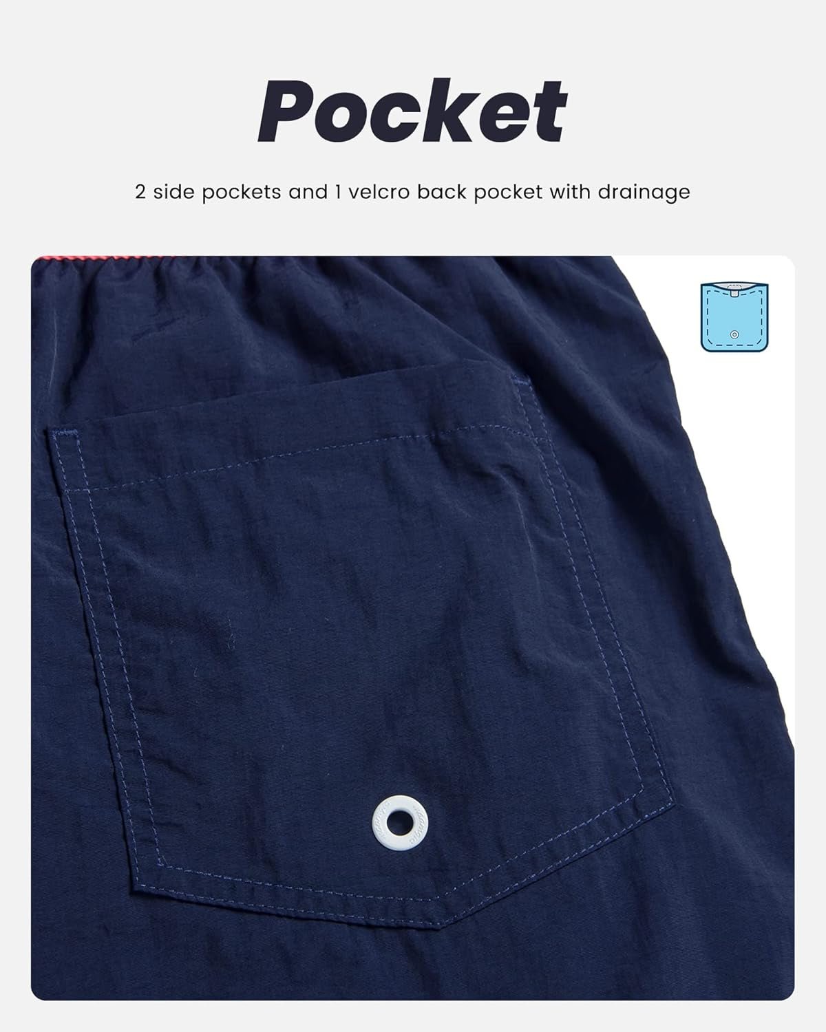 Mens Swim Trunks Quick Dry Swim Shorts with Mesh Lining Funny Swimwear Bathing Suits 7Inch - EdBryShaan