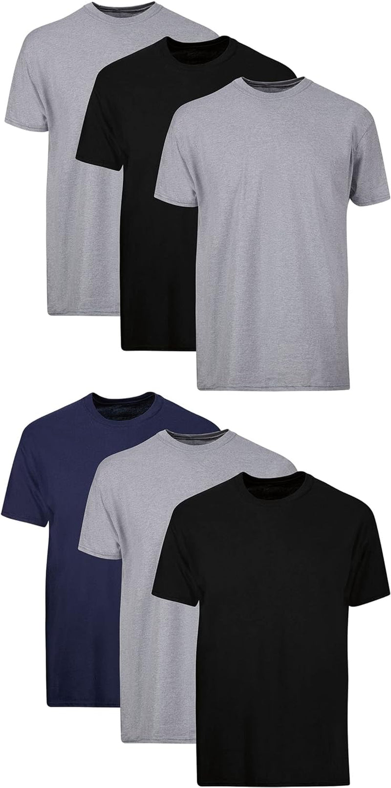 Packs, Stay - Tucked Soft Cotton, Best Undershirts for Men, White/Black/Asstd Multipacks - EdBryShaan