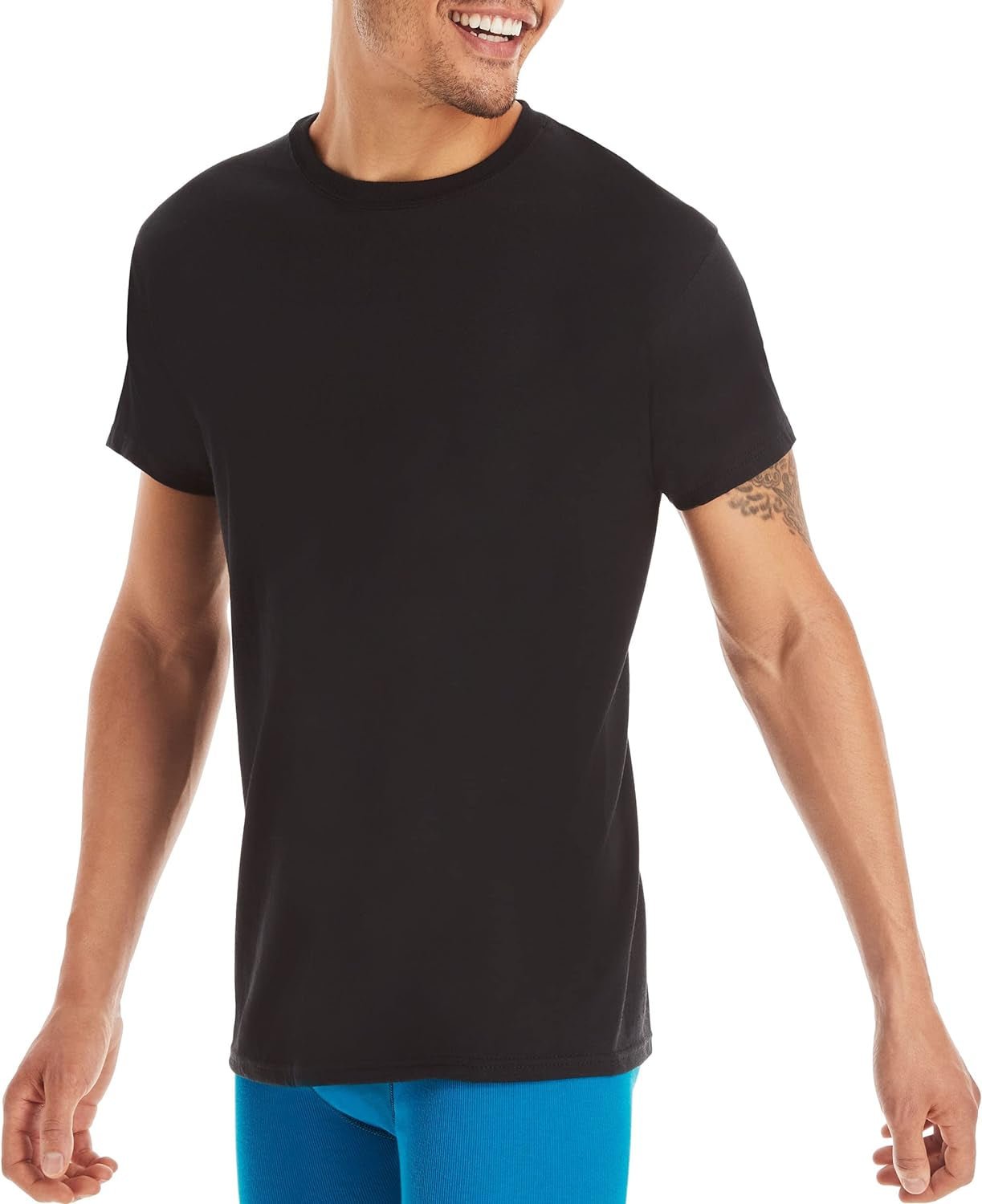 Packs, Stay - Tucked Soft Cotton, Best Undershirts for Men, White/Black/Asstd Multipacks - EdBryShaan