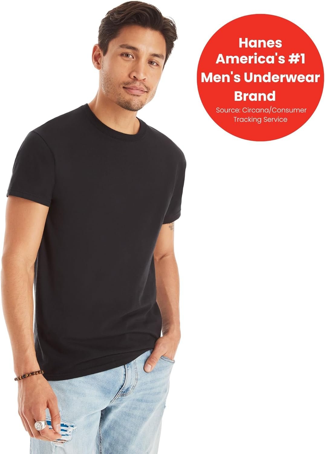 Packs, Stay - Tucked Soft Cotton, Best Undershirts for Men, White/Black/Asstd Multipacks - EdBryShaan