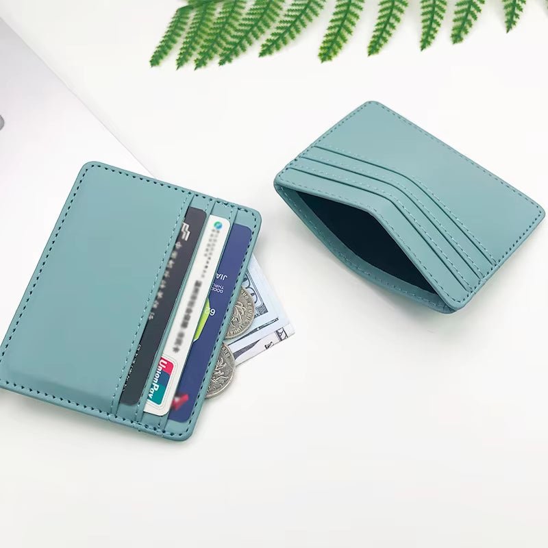 PU Leather ID Card Case - Slim Multi - Slot Holder for Bank/Credit Cards - EdBryShaan