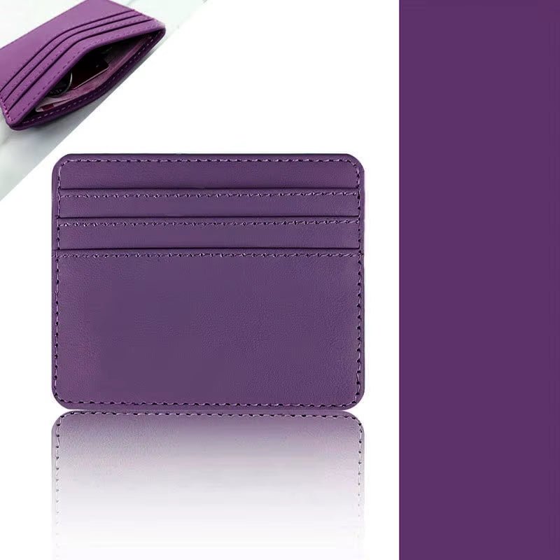 PU Leather ID Card Case - Slim Multi - Slot Holder for Bank/Credit Cards - EdBryShaan
