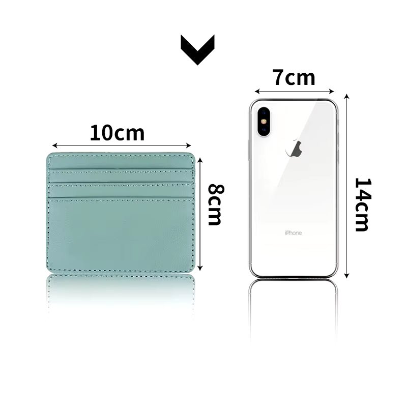 PU Leather ID Card Case - Slim Multi - Slot Holder for Bank/Credit Cards - EdBryShaan