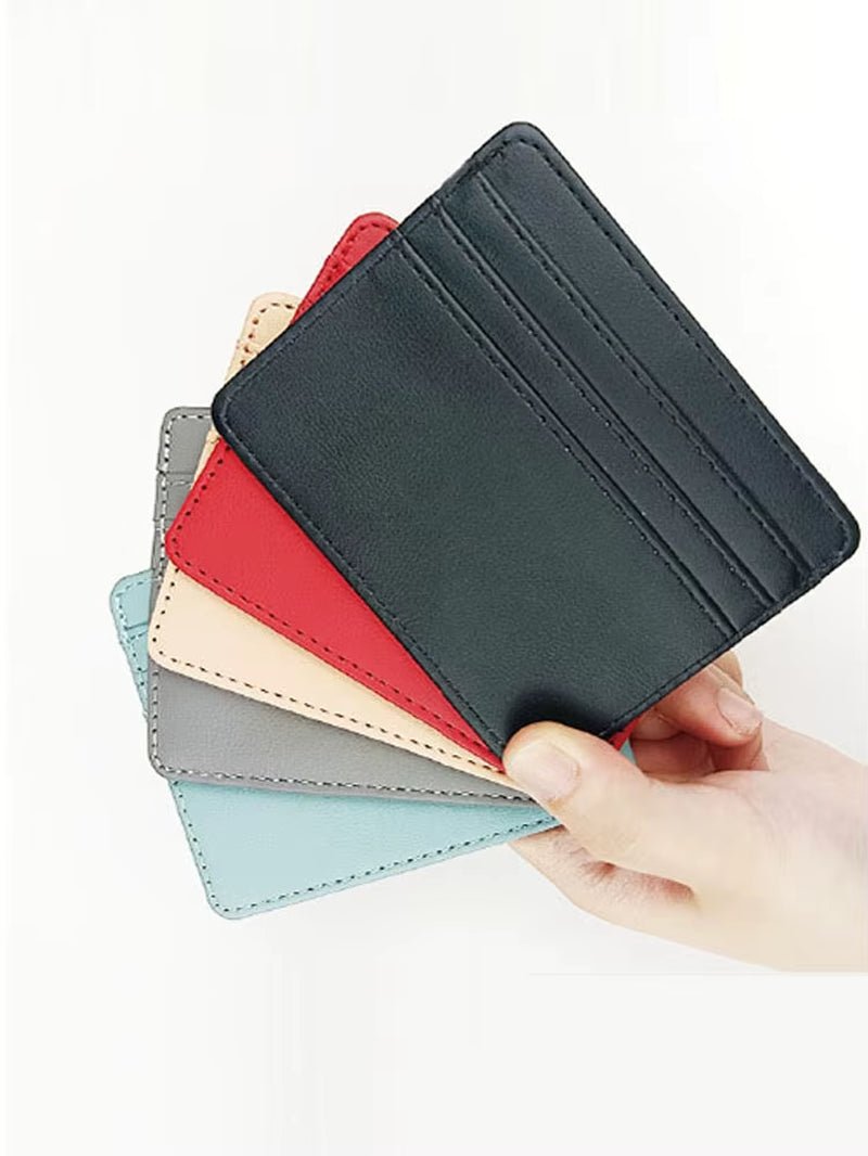 PU Leather ID Card Case - Slim Multi - Slot Holder for Bank/Credit Cards - EdBryShaan