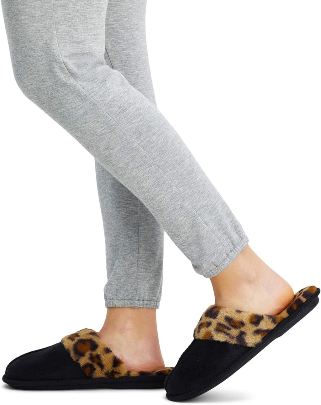 Women'S Comfy Faux Fur House Slipper Scuff Memory Foam Slip on Anti - Skid Sole - EdBryShaan