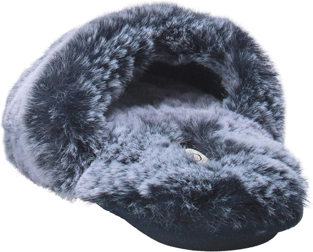Women'S Comfy Faux Fur House Slipper Scuff Memory Foam Slip on Anti - Skid Sole - EdBryShaan