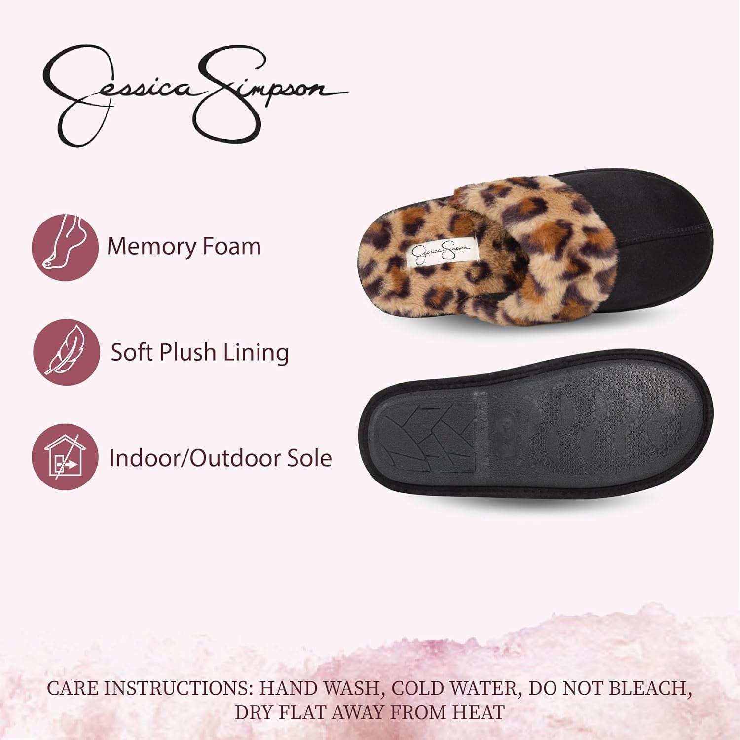 Women'S Comfy Faux Fur House Slipper Scuff Memory Foam Slip on Anti - Skid Sole - EdBryShaan