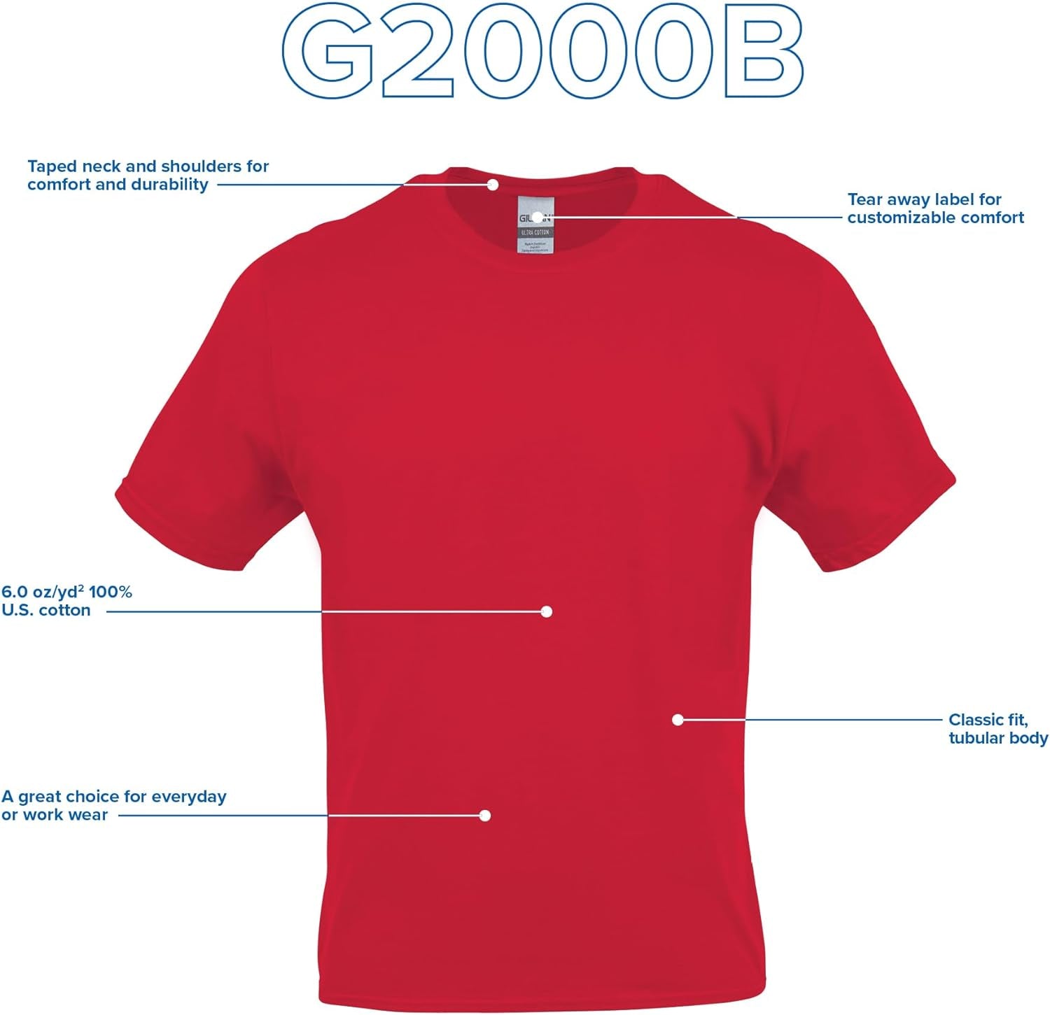 Youth Ultra Cotton T-Shirt, Style G2000B, Multipack - EdBryShaan